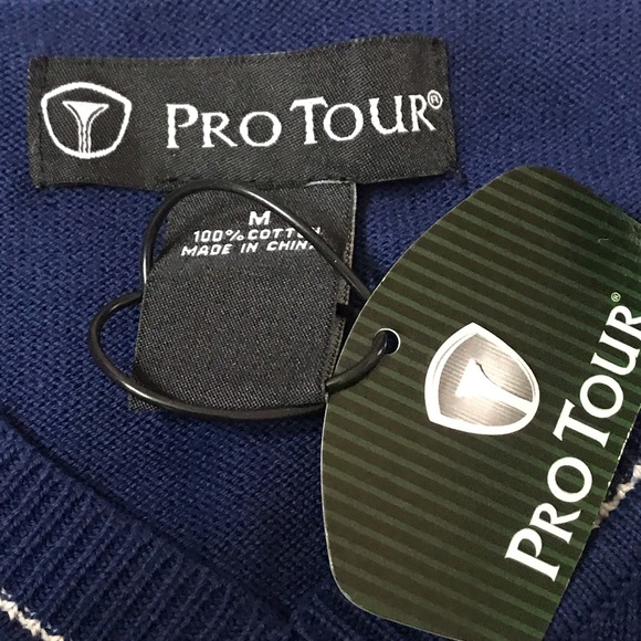 Men’s Pro Tour Argyle Sweater Vest, Medium, NWT - Picture 2 of 3